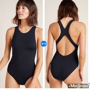 NWT Anthropologie Active Action Maillot Swimsuit